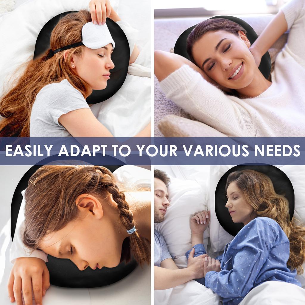 Ear Piercing Pillow for Side Sleepers Protective Ear Pain Relief Inflammation Pressure Sores Donut with Ear Hole Comfortable