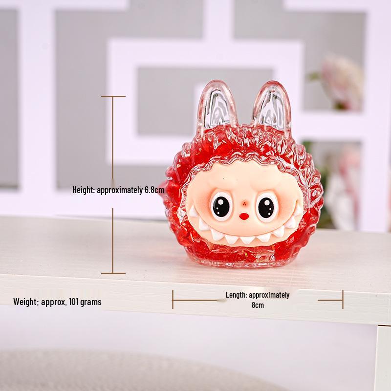 

Креативное светящееся украшение в виде головы кролика из смолы с зыбучим песком