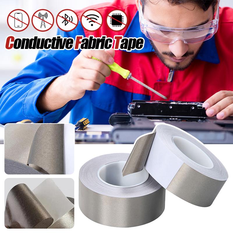 20/50M Faraday Tape Anti-Radiation Electromagnetic Shielding Self-Adhesive Anti-Rfid Rf Signal Blocking Double Conductive Tape