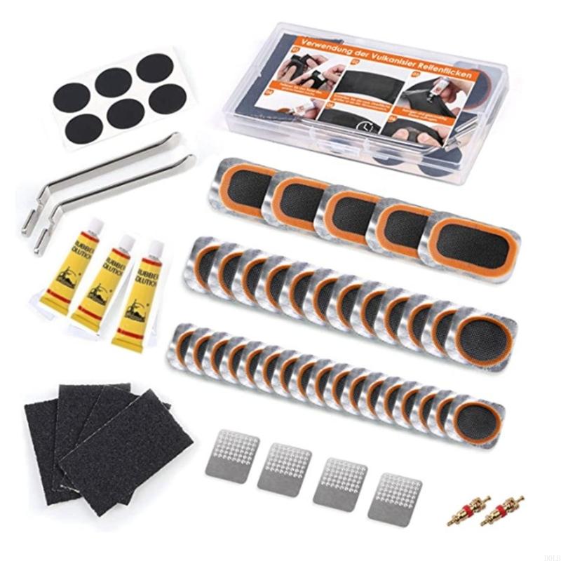

Portable Bike Tire Repair Kits with Bike Tire Levers, Rubber Patches Bicycles Inner Tube Puncture Patches Repair Tool