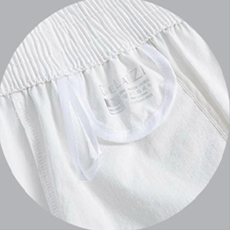 Женские модные повседневные однотонные универсальные спортивные штаны свободного кроя — фото 10