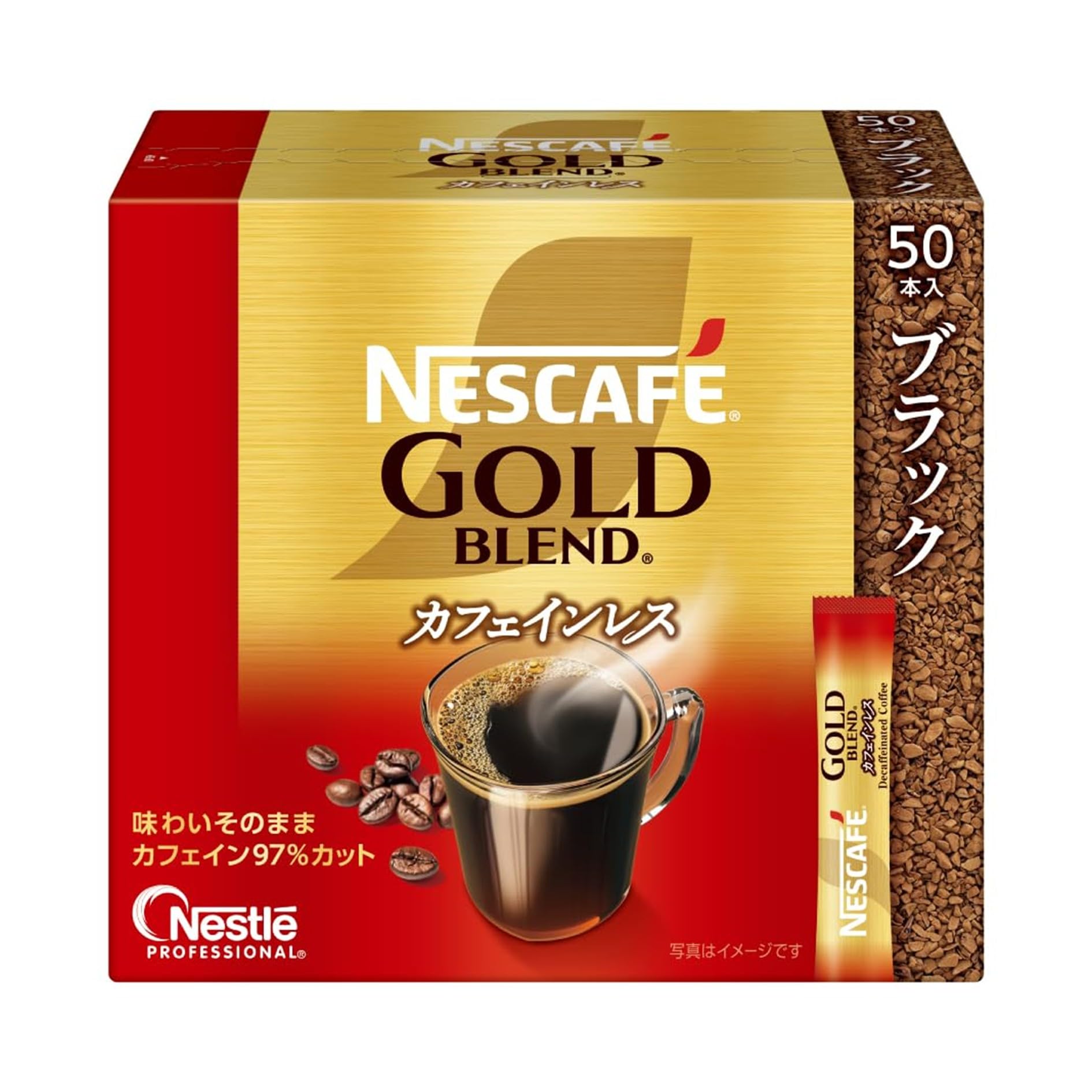 Quantity Stick Nescafe Gold Blend Decaffeinated Stick Black 50 sticks [Large Coffee] Coffee, [Instant] [Black Coffee]