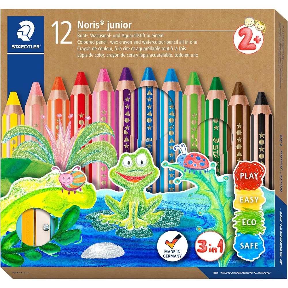 Staedtler Colored Pencils 12 Colors Norris Junior Water Color Pencils 140 C12