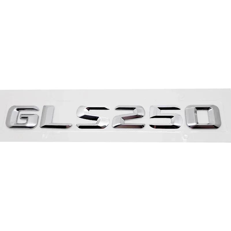 Car Rear Sticker Alphabet Trunk Badge Decal Exterior for Mercedes Benz GLS200 GLS250 GLS260 GLS300 GLS320 GLS350 Accessories
