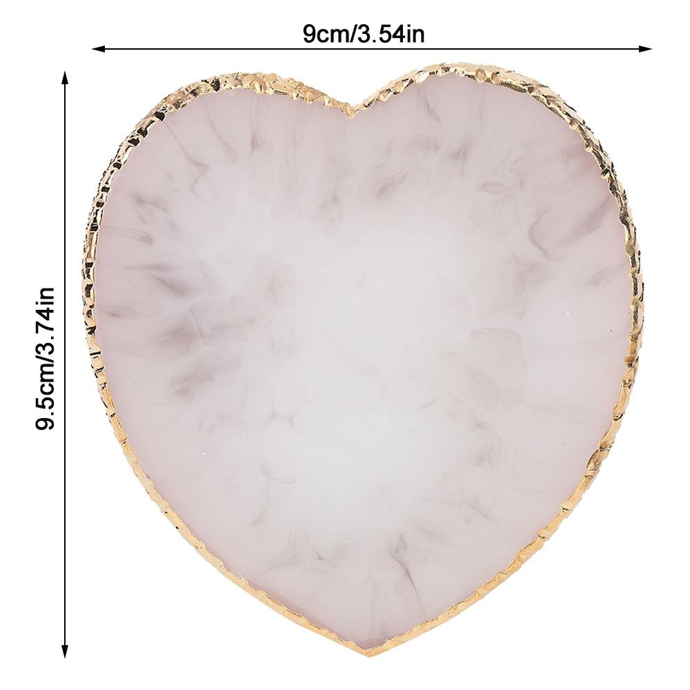 Gold Edge Resin Nail Plate Resin Nail Mixing Palette Portable Color Mixing Plate  For Manicure серый
