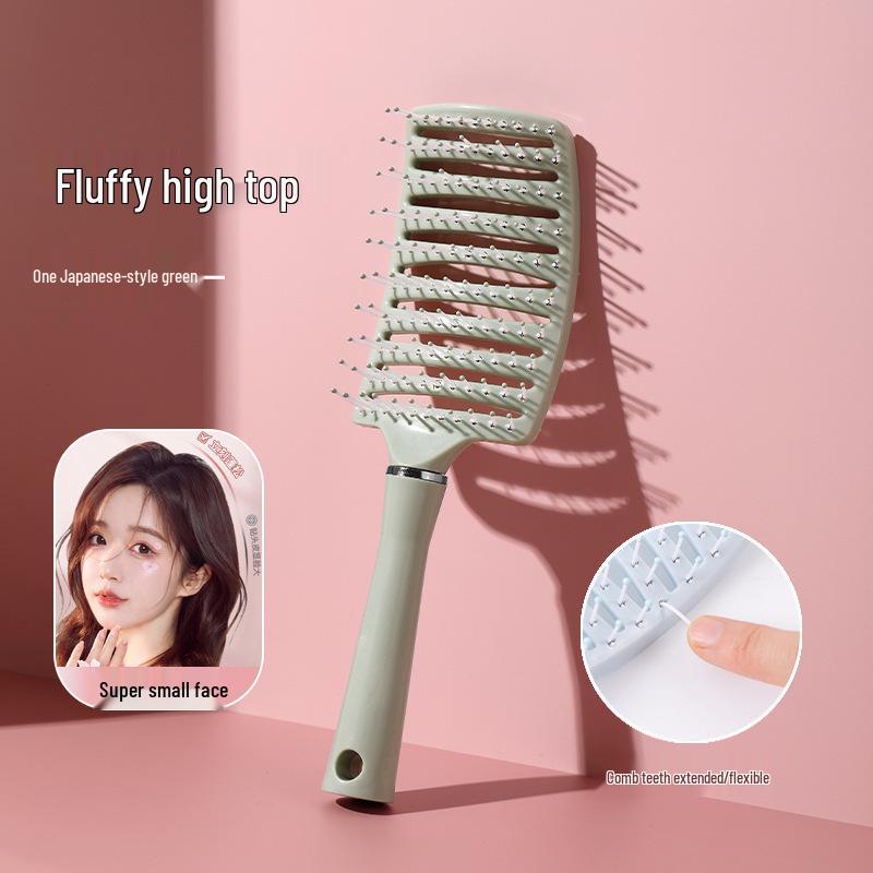 Portable Women's Styling Comb Set: Massage Paddle, Fluffy Curling, Slicked Back, Air Cushion.