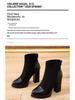 Women's High-Heel Platform Stretch Boots: Autumn/Winter Fashion, Ankle-Length, Thick Sole, Spliced Design.