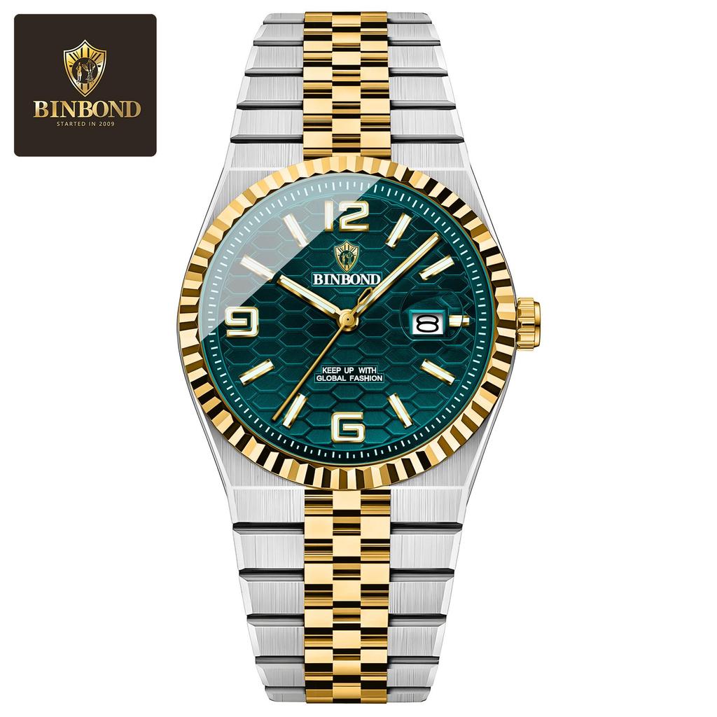 Binbang BINBOND Men's High-End Genuine 2025 Large Dial Watch