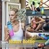 1L Wasserflasche Sport Zeitskala Erinnerung Große Kapazität Wasserbecher Auslaufsichere Trinkflaschen Outdoor Reise Fitnessstudio Fitness Krüge