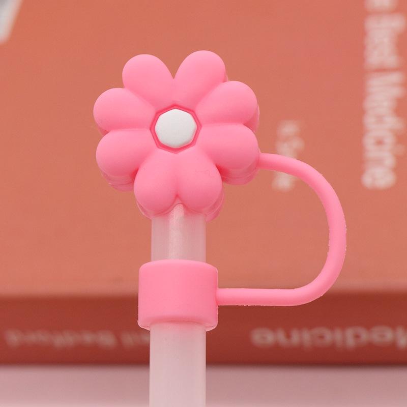 Stanley Water Bottle Silicone Straw Cover with Dust Plug - 10mm Bow Design