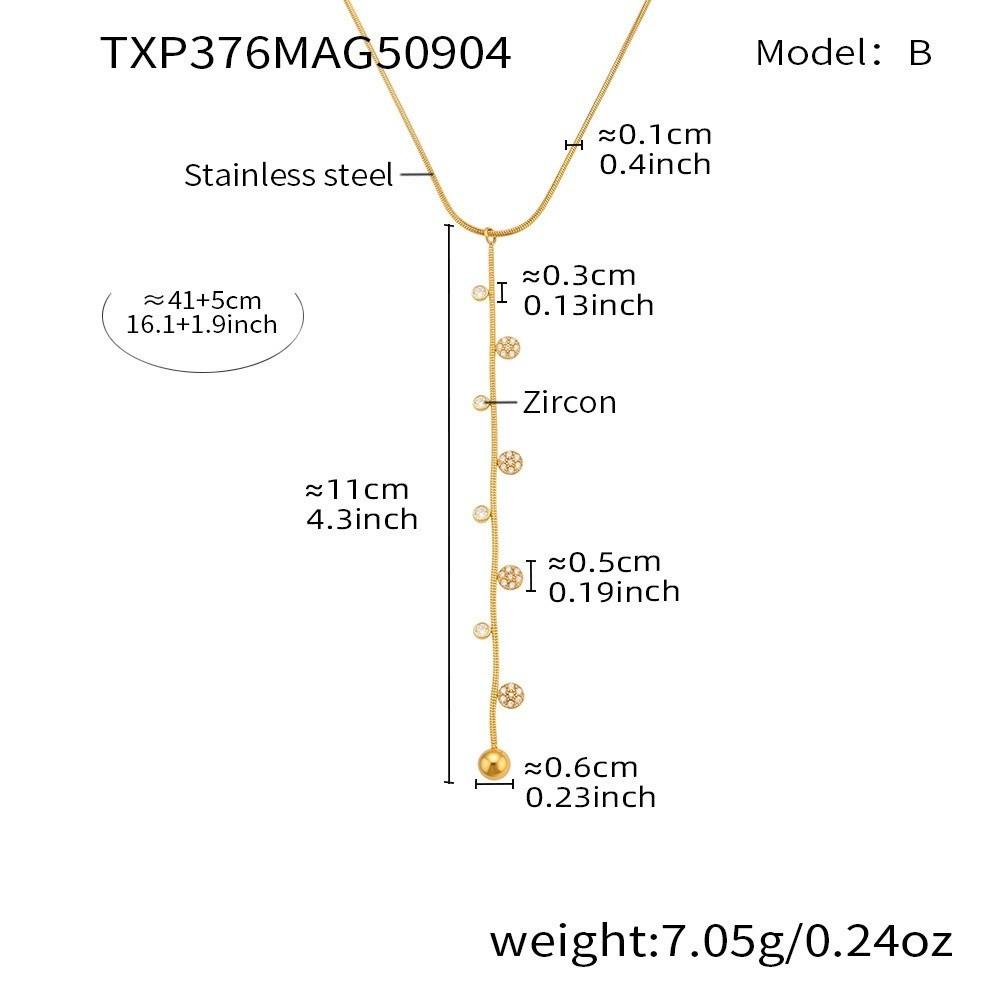 Elegant Y Chain Necklace Bracelet Choker Necklace Fashion Zircon Necklace  Women Jewelry