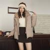 Winter New Women's Fake Two-piece Splicing Plush Hooded Cotton-padded Clothes