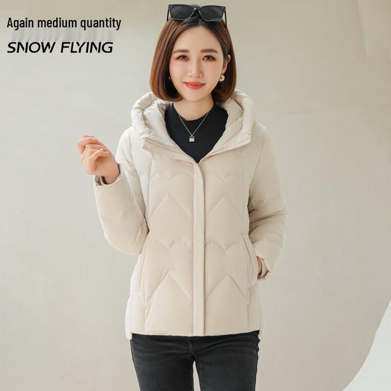 

Snowflying Men s Hooded Loose Fit Down Jacket L