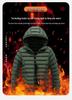 Men's Versatile Windproof Ribbed Cotton Jacket with Detachable Hood and Fleece Lining