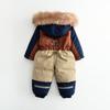 Baby Wintermantel Verdicken Baby Jumpsuit Warm Kinderjacke Wasserdicht Kinder Skianzug Kapuzen Baby Schneeanzug