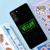 Go Vegan Case For Samsung Galaxy S23 S22 S21 Ultra S20 FE S9 S10 Note 10 Plus Note 20 Ultra Full Cover