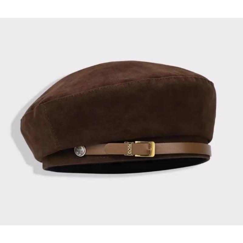 

Осень и Зима Оригинальный Дизайн Высокое Качество Берет Женский Формованный Пряжка на Поясе Модный Универсальный Шляпа Маленького Художника Трендовый Adjustable