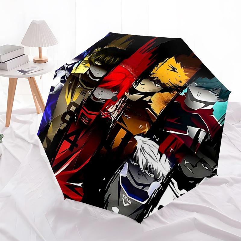 

1pc Hyper Twenty Automatic Folding Umbrella - 3-Panel Design, 8-Bone Iron Frame Outdoor Umbrella, Perfect Gift for Fans, Travelers, Everyday Use, Fest