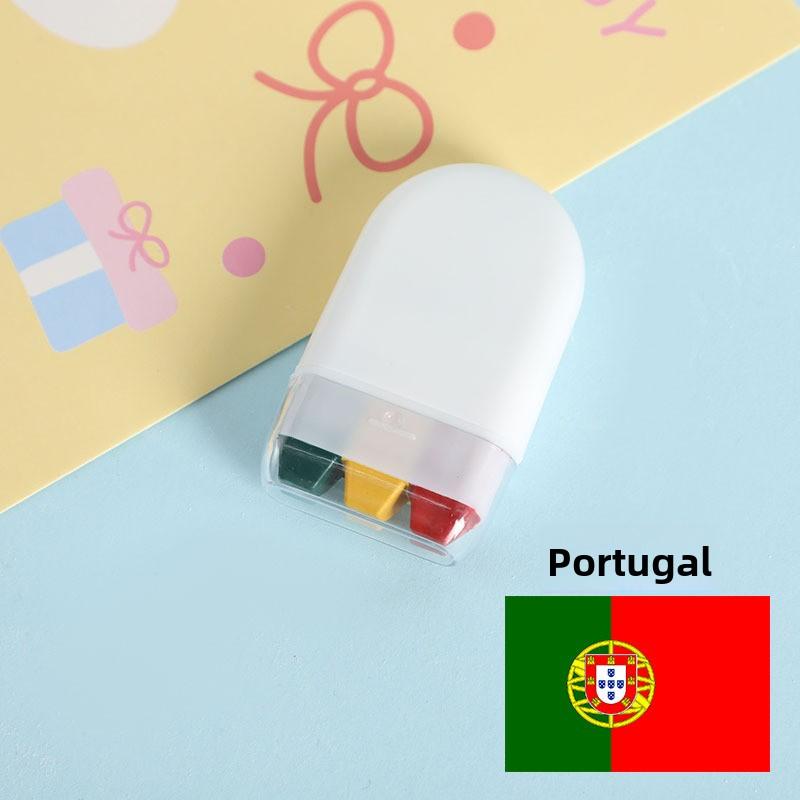 

6-цветный радужный мелок для лица на Хэллоуин и Чемпионат мира, стираемый и креативный