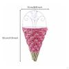 Woven Hanging Flower Basket Rustic WallMounted Form Mounted Holder Farmhouse Decor