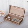 Travel Sundries Organizer Space Saving Lock Lid Carrying Wooden Storage Box Rectangle Dustproof Jewelry Case Makeup Crafts