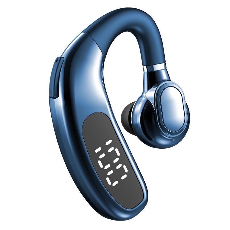 F90 Bluetooth Earhook: Noise-Cancelling, Long Battery Life, Digital Display for Business and Driving