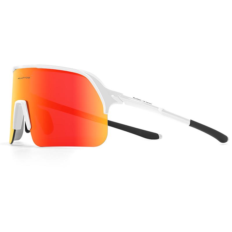 KAPVOE Lunettes de Cyclisme UV400 Lunettes de Soleil pour Course en Plein Air Sports Randonnée Conduite Lunettes de Soleil pour Vélo Hommes Femmes VTT Route