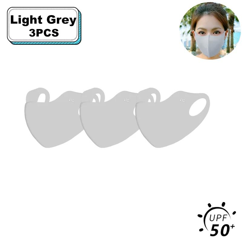 1-20 Pcs Summer UV Protection Mask 3D Ice Silk Breathable Traceless  Sunscreen Riding Mask Fashionable Hyaluronic Acid