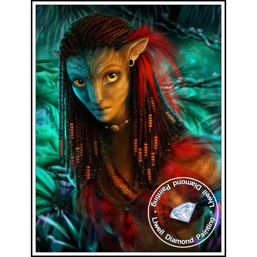 Avatar Planeta Pandora Na'vi 5D Diamantové malování Plné diamantů DIY Ručně vyráběné Diamantové malování Fantazie Dekorativní malířský set