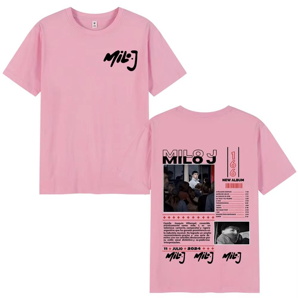 Rapper Milo J 166 Album Merch T Shirt Men Women Fashion Hip Hop T-shirt  Casual Oversized Short Sleeve T-shirts Streetwear