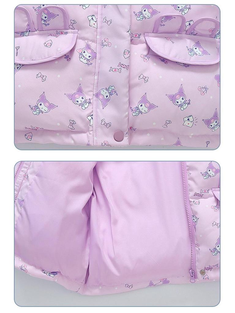 2025 Winter Cartoon Down Jacket for Baby Girls - Stylish, Warm, and Cotton-Padded