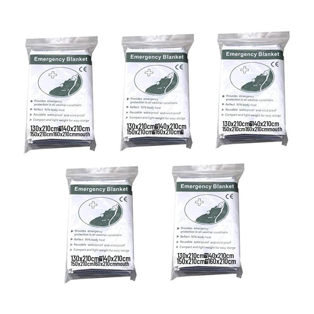160x210 First Aid Insulation Blanket Outdoor Emergency Mat Survival Sleeping Bag