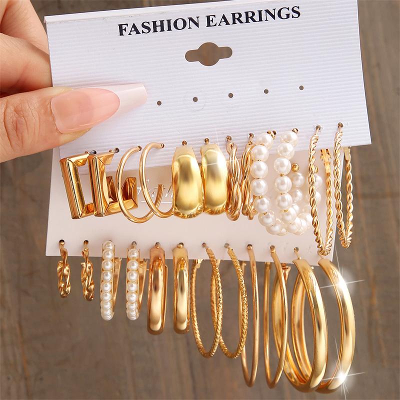 Metal Earrings Set Wholesale Trendy Colorful Butterfly Vintage Earring Set For Women Elegant Heart Dangle Wedding Party Jewelry