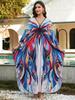 Beach blouse positioning print woven holiday robe loose blouse 8759 (41 colors) Y