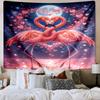 Love Birds In Heart Tapestry Room Decoration Wall Hanging for Living Room Bedroom, Dormitory, Birthday and Christmas Gifts