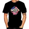 Football T Shirt Men Cotton Print American Flag Crack Graphic Short Sleeve Tees NFL Team Fan Casual Sports Tops Summer O-Neck Daily Wear Shirts