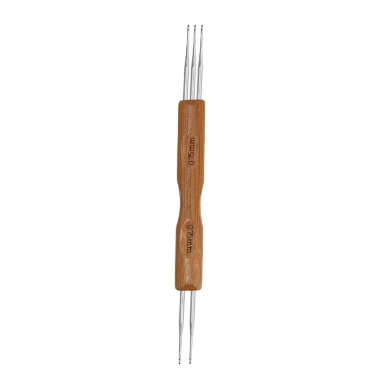 Double Head Dreadlock Crochet Hook for Hair, 0.5mm 0.75mm Dreadlock Needle Tool for Braid Craft 1 Hook, 2 Hooks, 3 Hook