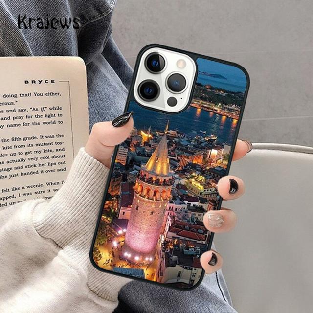 Turkey Istanbul Scenery Building Soft Phone Case For iPhone 17 Air 16 15 14 Max Plus 11 12 13 Pro Max Phone coque Fundas