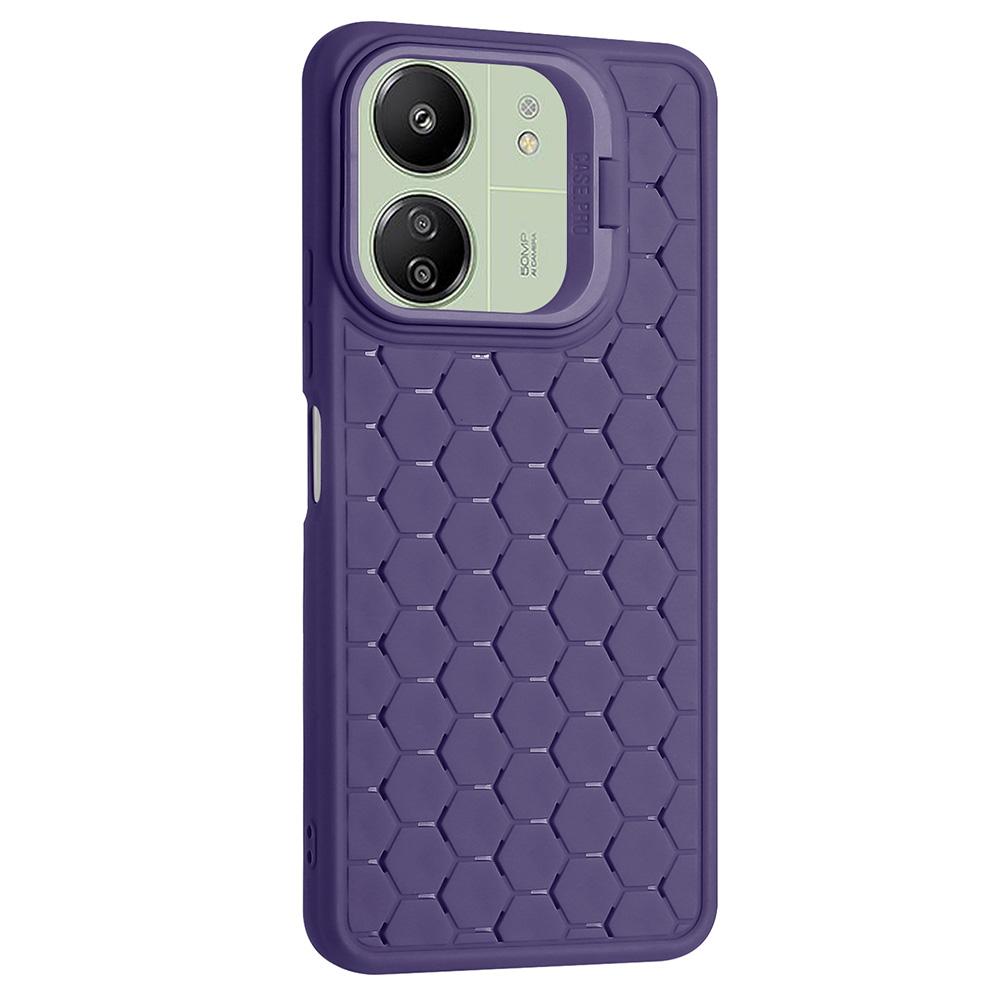 

Для Xiaomi Redmi 13C 4G/13C 5G/13R 5G/Poco M6 5G/Poco C65 4G Чохол для телефону з ТПУ з підставкою Purple