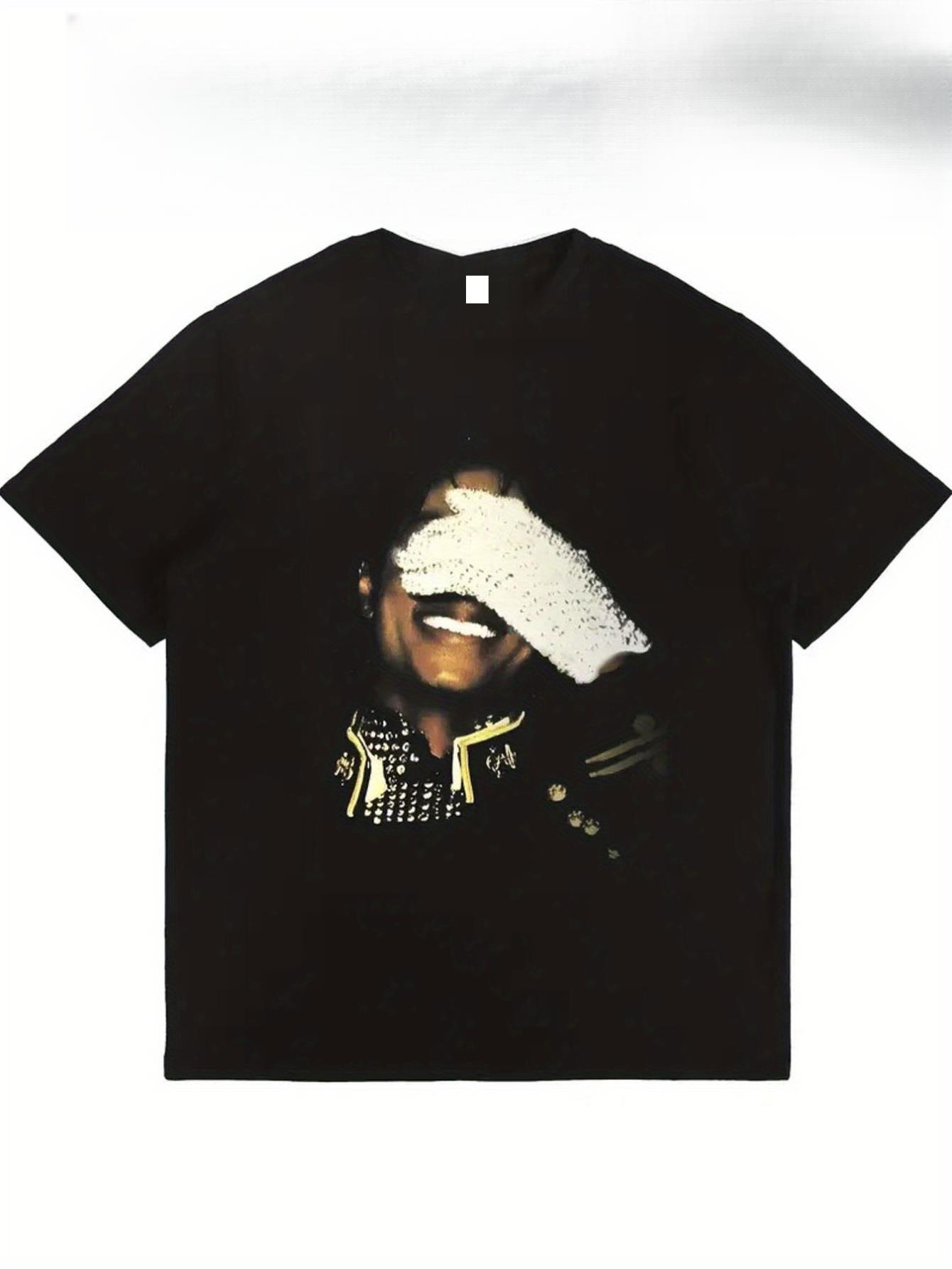 

Men s Y2K Style Cotton T-Shirt- Soft& Comfortable Round Neck Short Sleeve with Classic Monogram Print XXXXL