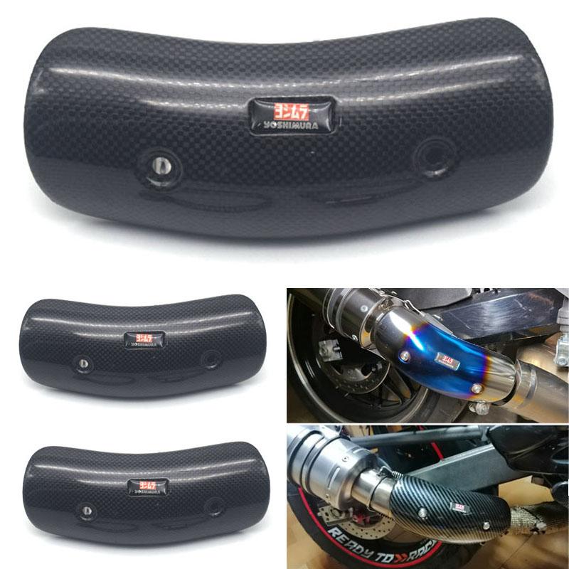 

Универсальная выхлопная труба из углеродного волокна для мотоцикла, среднее звено, теплозащитный экран, защитный чехол для выхлопной системы Yoshimura Ak SC AR