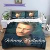 1PC Johnny Hallyday pattern Bedding Quilt Set Quilt Cover Pillowcase Home Decoration Birthday Gift (1 * duvet cover + 19 * pillowcase, without core)