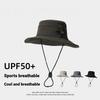 Outdoor Fishing Hat with Compass Wide Brim Sun Protection Boonie Hat Lightweight Breathable Safari Summer Cap for Men Women