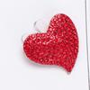 Elegante e Individualista, Diamante de Agua, Broche Rojo en Forma de Corazón, Oficina, Fiesta, Amigo, Vestido, Vestido y Accesorios