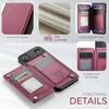 For iPhone Air Case with RFID Blocking 5 Card Slots CASEME C22 Leather Back Cover