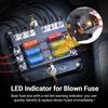 12v fuse holder 12V 32V 100A For Auto Car Boat Marine Plastic Cover 6 Ways 12 Ways Blade Fuse Block M5 Stud With 12V Fuse Box