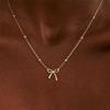 Sweet Cute Pendant Necklace Bow Fashion Women Jewelry  Unique