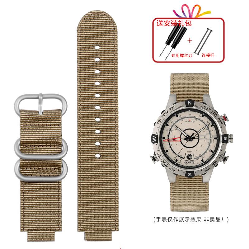 Hoge kwaliteit heren band accessoires 24x16mm Voor timex horlogeband heren tide kompas band T2N721 T2N720 nylon band