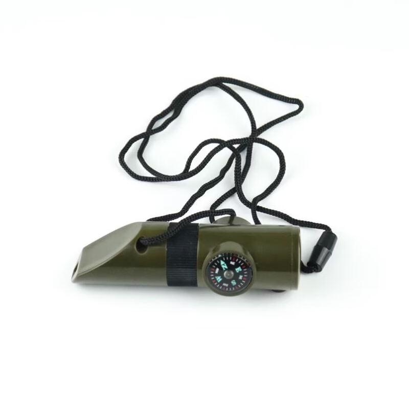 OIMG Outdoor 3-in-1 Survival Whistle with Compass