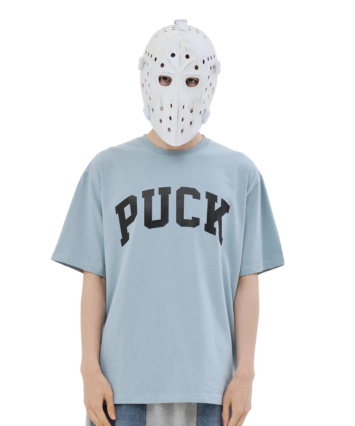 What The Fuck Puck Logo T-Shirt Blue/Black S Size